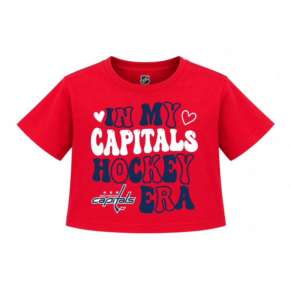 NHL Washington Capitals Girls Red Hockey Crop Top 10/12 NWT sportswear bloke gym